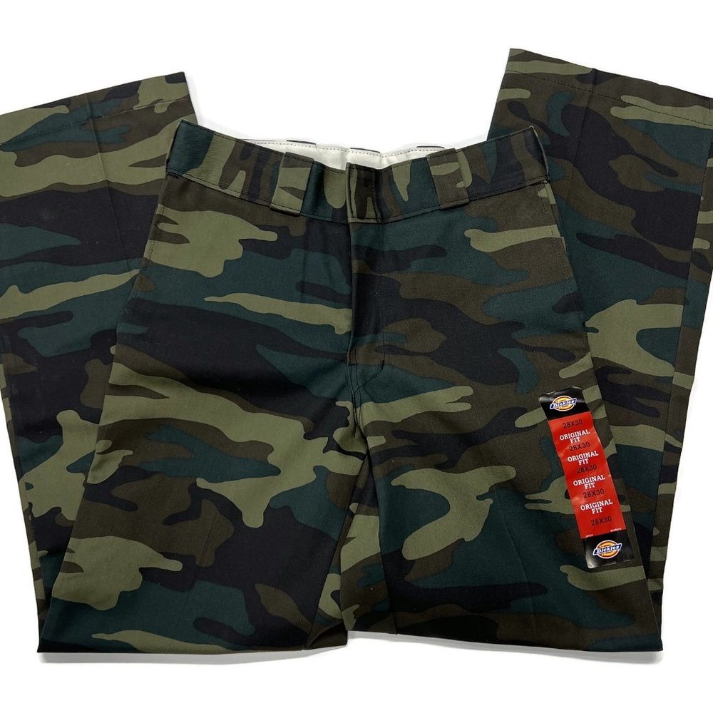 Dickies Mens Original 874 Work Pants Camo New 28 x 30